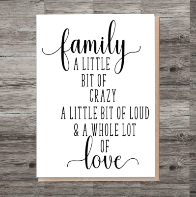 Family Inspirational Birthday Card, Friend Birthday Card